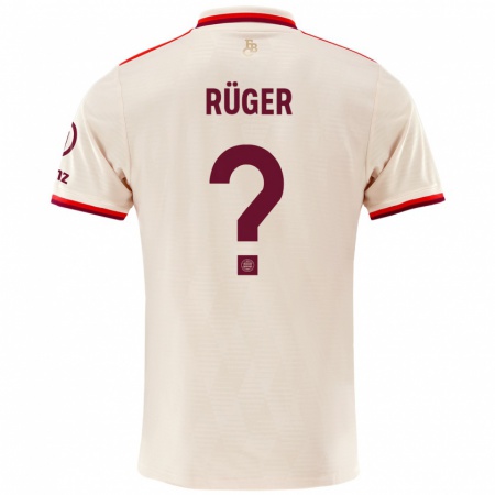 Kandiny Mujer Camiseta Kurt Rüger #0 Lino Equipación Tercera 2024/25 La Camisa Chile