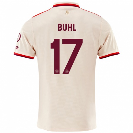 Kandiny Mujer Camiseta Klara Bühl #17 Lino Equipación Tercera 2024/25 La Camisa Chile