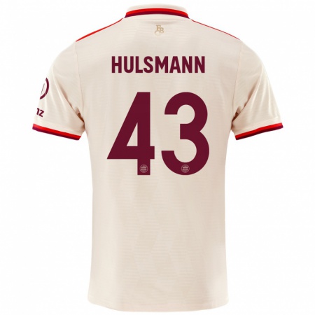 Kandiny Mujer Camiseta Tom Hülsmann #43 Lino Equipación Tercera 2024/25 La Camisa Chile