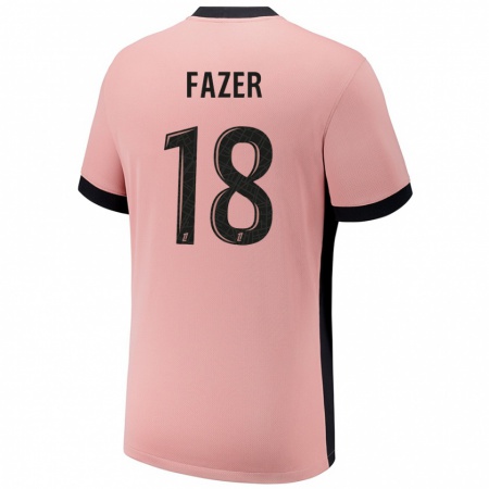 Kandiny Mujer Camiseta Laurina Fazer #18 Rosa Óxido Equipación Tercera 2024/25 La Camisa Chile