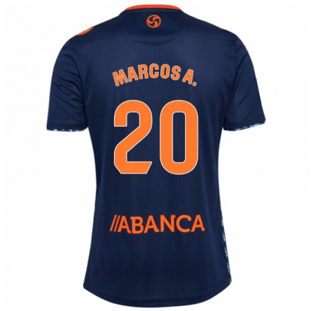 Kandiny Niño Camiseta Marcos Alonso #20 Negro Rojo 2ª Equipación 2024/25 La Camisa Chile