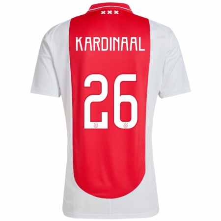 Kandiny Niño Camiseta Isa Kardinaal #26 Rojo Blanco 1ª Equipación 2024/25 La Camisa Chile