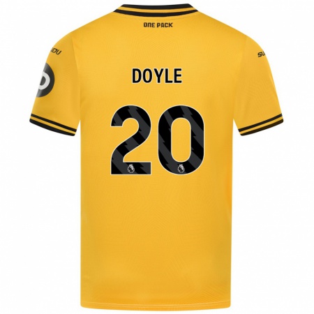 Kandiny Niño Camiseta Tommy Doyle #20 Amarillo 1ª Equipación 2024/25 La Camisa Chile