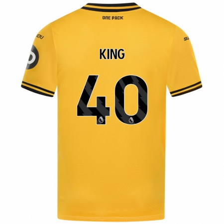 Kandiny Niño Camiseta Tom King #40 Amarillo 1ª Equipación 2024/25 La Camisa Chile