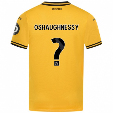 Kandiny Niño Camiseta Joe Oshaughnessy #0 Amarillo 1ª Equipación 2024/25 La Camisa Chile