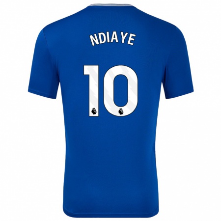 Kandiny Niño Camiseta Iliman Ndiaye #10 Azul Con 1ª Equipación 2024/25 La Camisa Chile