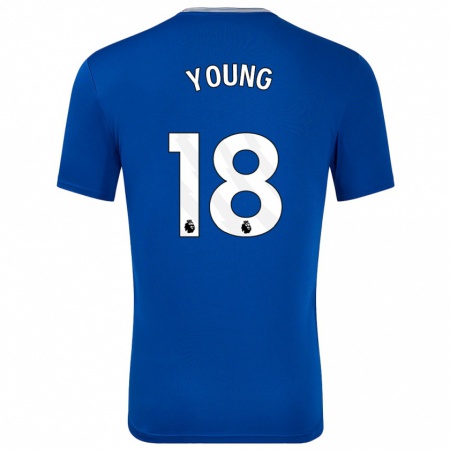 Kandiny Niño Camiseta Ashley Young #18 Azul Con 1ª Equipación 2024/25 La Camisa Chile