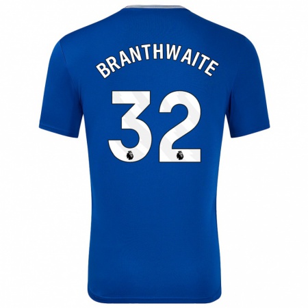 Kandiny Niño Camiseta Jarrad Branthwaite #32 Azul Con 1ª Equipación 2024/25 La Camisa Chile