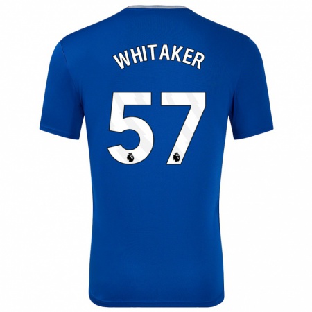 Kandiny Niño Camiseta Charlie Whitaker #57 Azul Con 1ª Equipación 2024/25 La Camisa Chile