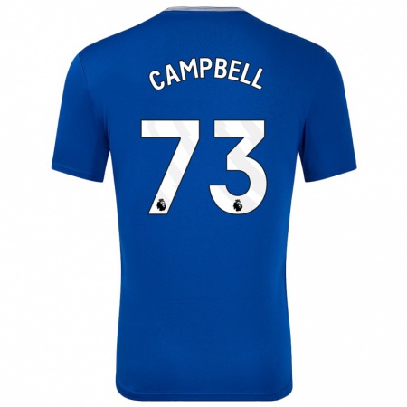 Kandiny Niño Camiseta Elijah Campbell #73 Azul Con 1ª Equipación 2024/25 La Camisa Chile