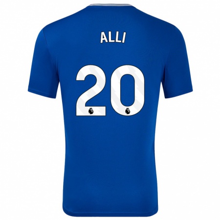 Kandiny Niño Camiseta Dele Alli #20 Azul Con 1ª Equipación 2024/25 La Camisa Chile