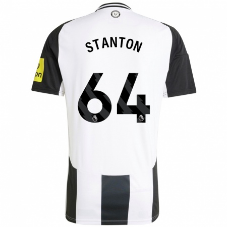 Kandiny Niño Camiseta Ellis Stanton #64 Blanco Negro 1ª Equipación 2024/25 La Camisa Chile