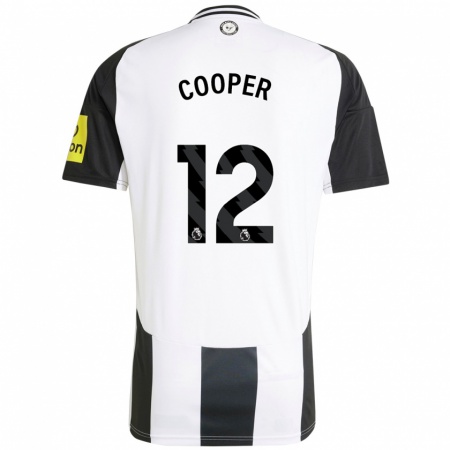 Kandiny Niño Camiseta Deanna Cooper #12 Blanco Negro 1ª Equipación 2024/25 La Camisa Chile