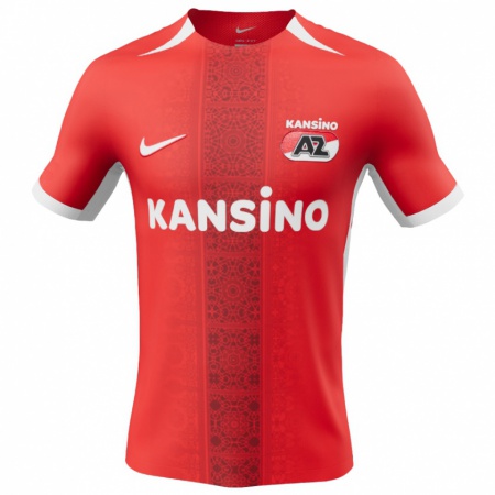 Kandiny Niño Camiseta Jeroen Zoet #41 Rojo Blanco 1ª Equipación 2024/25 La Camisa Chile