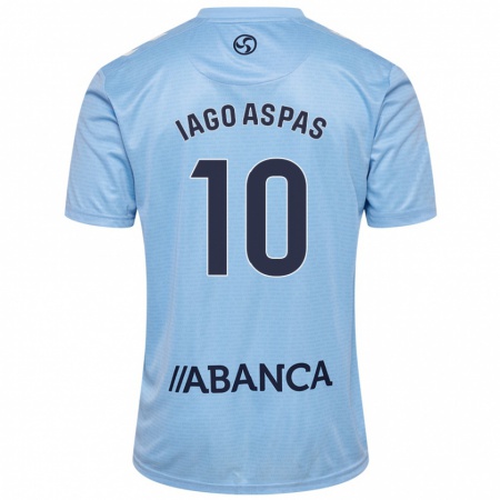 Kandiny Niño Camiseta Iago Aspas #10 Azul Cielo 1ª Equipación 2024/25 La Camisa Chile