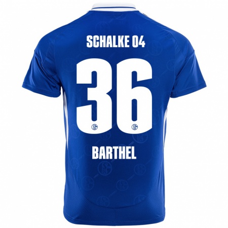 Kandiny Niño Camiseta Niklas Barthel #36 Azul Real 1ª Equipación 2024/25 La Camisa Chile