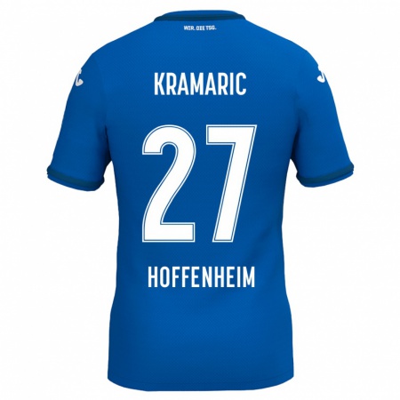 Kandiny Niño Camiseta Andrej Kramaric #27 Azul Real 1ª Equipación 2024/25 La Camisa Chile