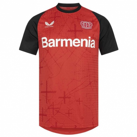 Kandiny Niño Camiseta Berkan Ermec #9 Rojo Negro 1ª Equipación 2024/25 La Camisa Chile