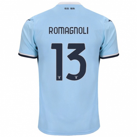 Kandiny Niño Camiseta Alessio Romagnoli #13 Azul 1ª Equipación 2024/25 La Camisa Chile