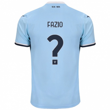 Kandiny Niño Camiseta Francesco Fazio #0 Azul 1ª Equipación 2024/25 La Camisa Chile