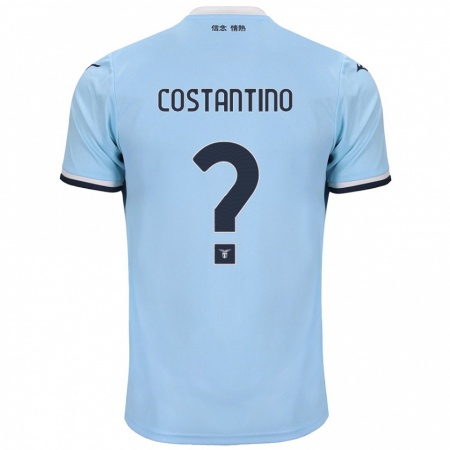 Kandiny Niño Camiseta Davide Costantino #0 Azul 1ª Equipación 2024/25 La Camisa Chile