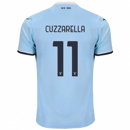 Kandiny Niño Camiseta Cristian Cuzzarella #11 Azul 1ª Equipación 2024/25 La Camisa Chile