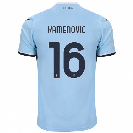 Kandiny Niño Camiseta Dimitrije Kamenović #16 Azul 1ª Equipación 2024/25 La Camisa Chile