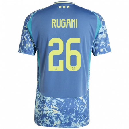 Kandiny Niño Camiseta Daniele Rugani #26 Gris Azul Amarillo 2ª Equipación 2024/25 La Camisa Chile