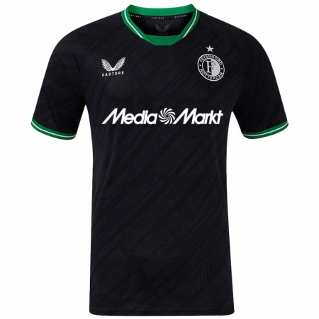 Kandiny Niño Camiseta Yarick Dorst #0 Negro Verde 2ª Equipación 2024/25 La Camisa Chile