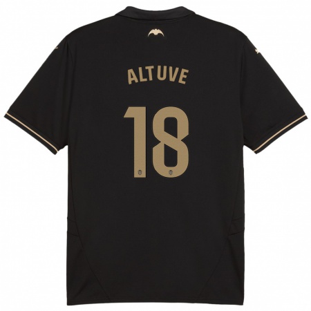 Kandiny Niño Camiseta Oriana Altuve #18 Negro 2ª Equipación 2024/25 La Camisa Chile