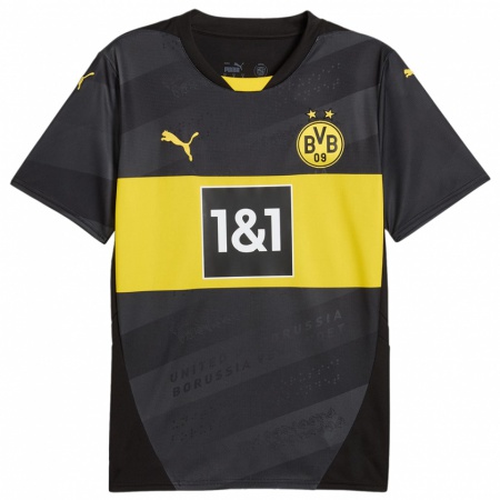 Kandiny Niño Camiseta Tekin Gencoglu #3 Negro Amarillo 2ª Equipación 2024/25 La Camisa Chile