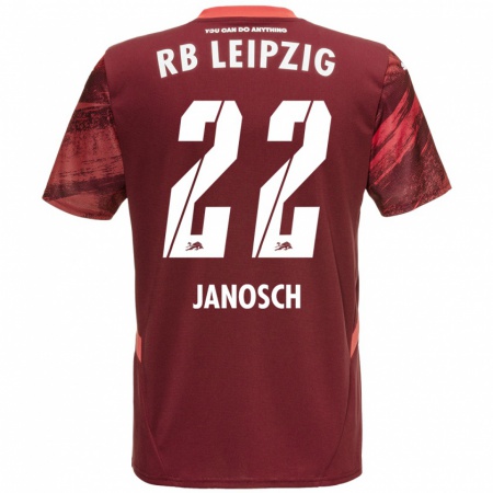 Kandiny Niño Camiseta Luca Janosch #22 Borgoña 2ª Equipación 2024/25 La Camisa Chile