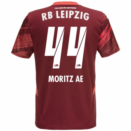 Kandiny Niño Camiseta Moritz Aé #44 Borgoña 2ª Equipación 2024/25 La Camisa Chile