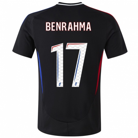 Kandiny Niño Camiseta Saïd Benrahma #17 Negro 2ª Equipación 2024/25 La Camisa Chile