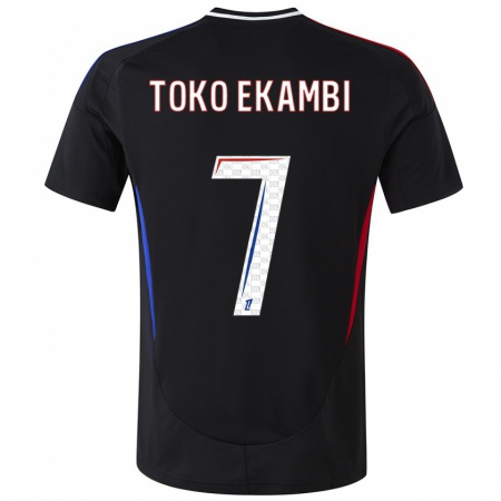 Kandiny Niño Camiseta Karl Toko Ekambi #7 Negro 2ª Equipación 2024/25 La Camisa Chile