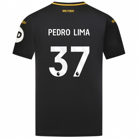 Kandiny Niño Camiseta Pedro Lima #37 Negro 2ª Equipación 2024/25 La Camisa Chile