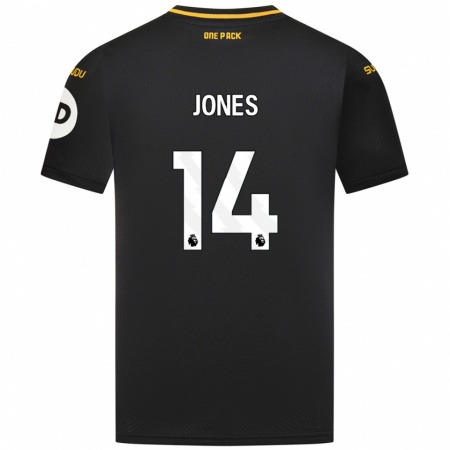 Kandiny Niño Camiseta Meesha Dudley-Jones #14 Negro 2ª Equipación 2024/25 La Camisa Chile