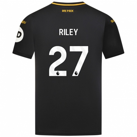 Kandiny Niño Camiseta Lauren Riley #27 Negro 2ª Equipación 2024/25 La Camisa Chile