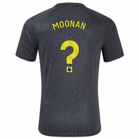 Kandiny Niño Camiseta Bradley Moonan #0 Negro Amarillo 2ª Equipación 2024/25 La Camisa Chile