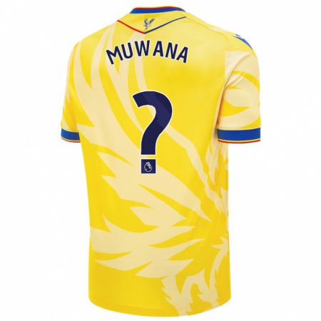 Kandiny Niño Camiseta Joshua Muwana #0 Amarillo 2ª Equipación 2024/25 La Camisa Chile