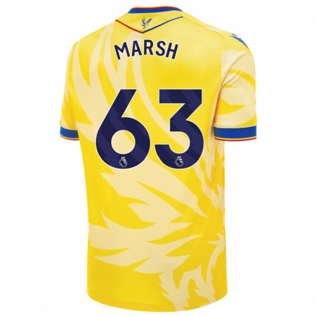 Kandiny Niño Camiseta Zach Marsh #63 Amarillo 2ª Equipación 2024/25 La Camisa Chile