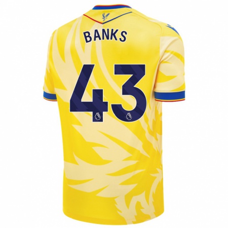 Kandiny Niño Camiseta Scott Banks #43 Amarillo 2ª Equipación 2024/25 La Camisa Chile