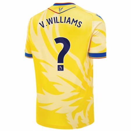 Kandiny Niño Camiseta Vonnte Williams #0 Amarillo 2ª Equipación 2024/25 La Camisa Chile