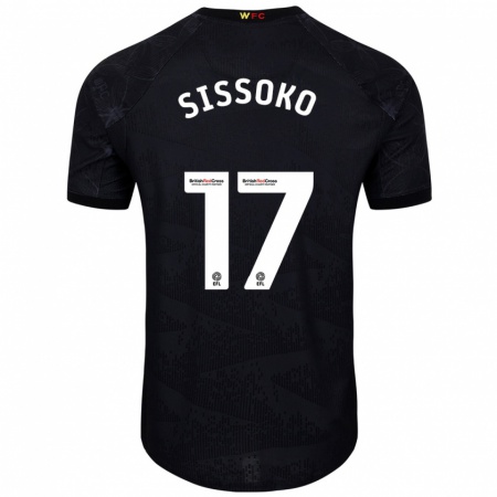 Kandiny Niño Camiseta Moussa Sissoko #17 Negro Blanco 2ª Equipación 2024/25 La Camisa Chile