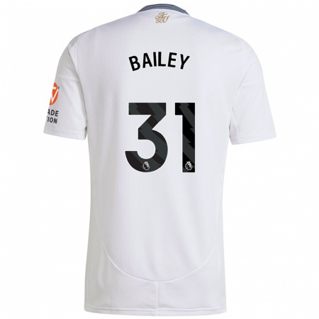 Kandiny Niño Camiseta Leon Bailey #31 Blanco 2ª Equipación 2024/25 La Camisa Chile