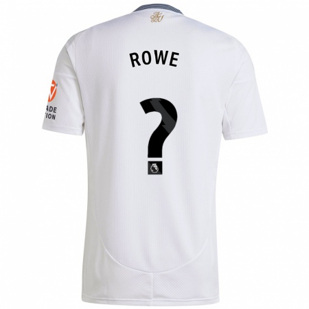 Kandiny Niño Camiseta Triston Rowe #0 Blanco 2ª Equipación 2024/25 La Camisa Chile