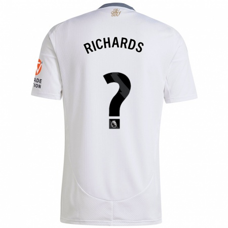 Kandiny Niño Camiseta Rico Richards #0 Blanco 2ª Equipación 2024/25 La Camisa Chile