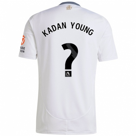 Kandiny Niño Camiseta Kadan Young #0 Blanco 2ª Equipación 2024/25 La Camisa Chile