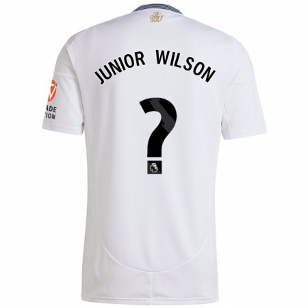 Kandiny Niño Camiseta Junior Wilson #0 Blanco 2ª Equipación 2024/25 La Camisa Chile