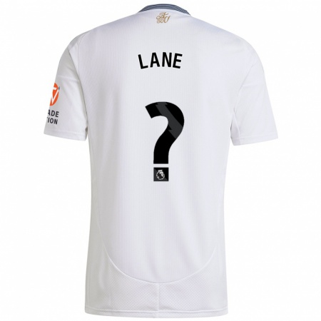 Kandiny Niño Camiseta Josh Lane #0 Blanco 2ª Equipación 2024/25 La Camisa Chile